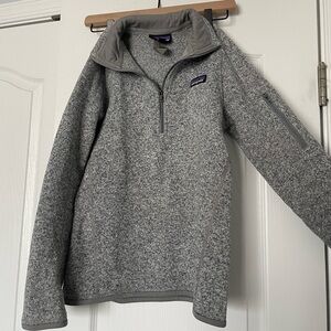 XS Patagonia Better Sweater Birch White 1/4 Zip